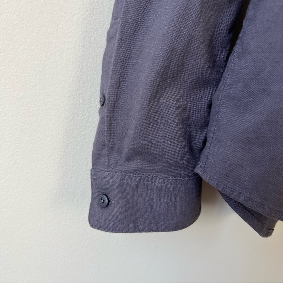 Lululemon Men’s All Down Button Down Shirt Moon Blue - Picture 6 of 7